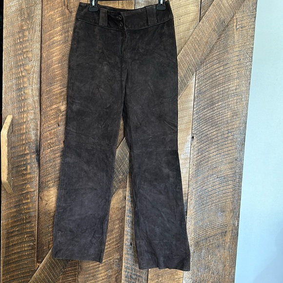 Etcetera Pants - Etcetera brown suede lined pants size 4